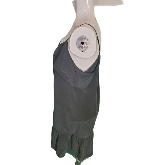 Joie Anthropologie Black Silk Mini Dress Ruffle Boho Dress Sz S - Picture 2 of 6